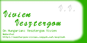 vivien vesztergom business card